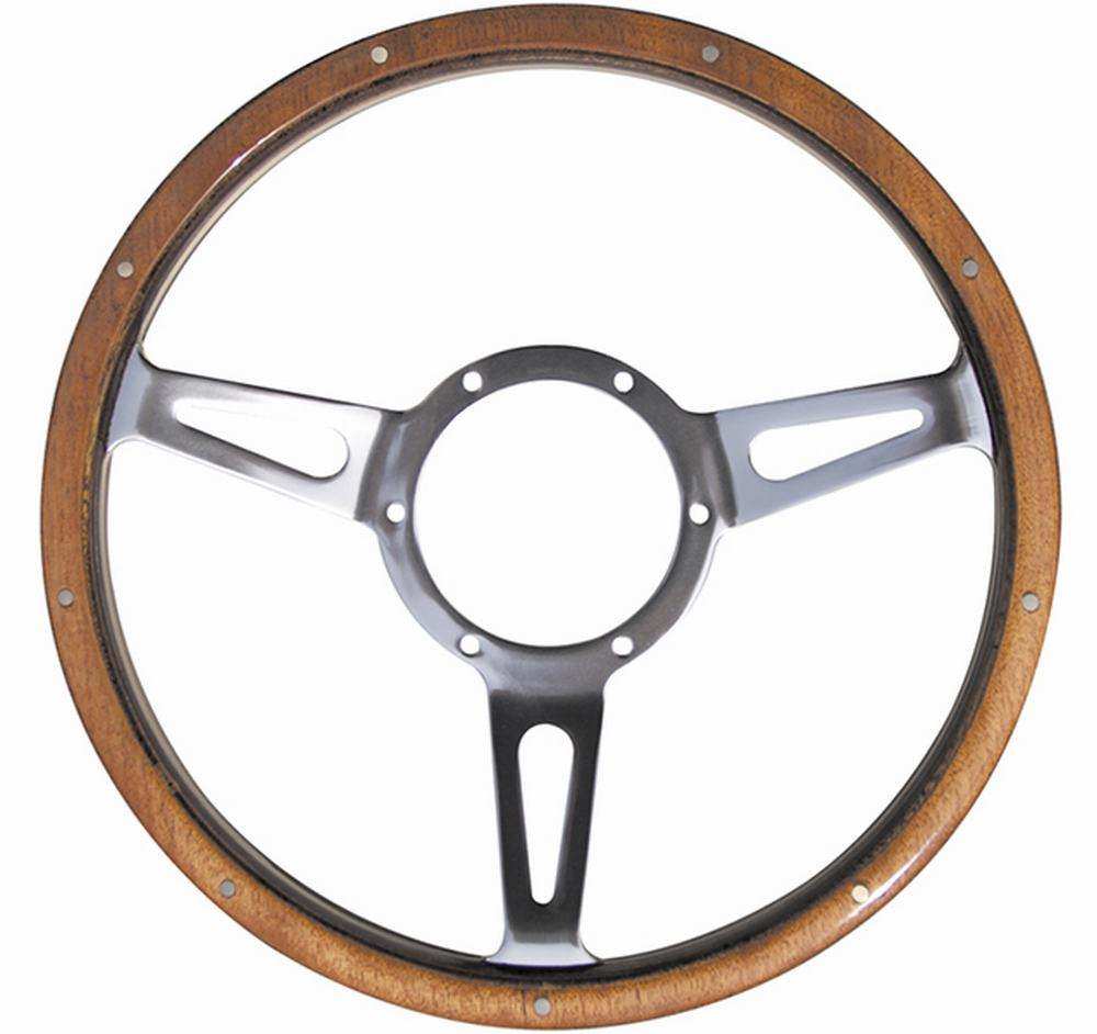 Wheel steering wood semi 13