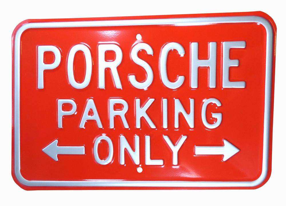 Sign porsche parking
