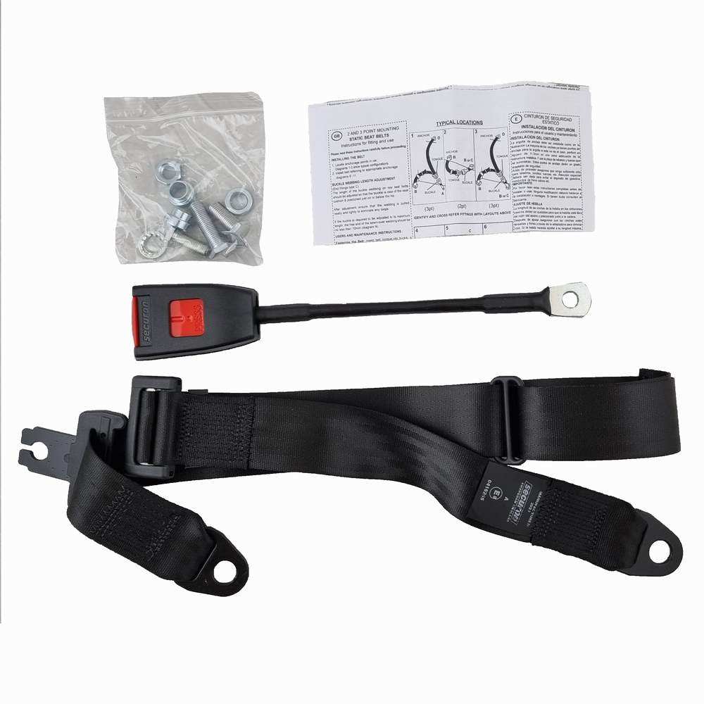 Seat belt frontstatic black (each) Mini