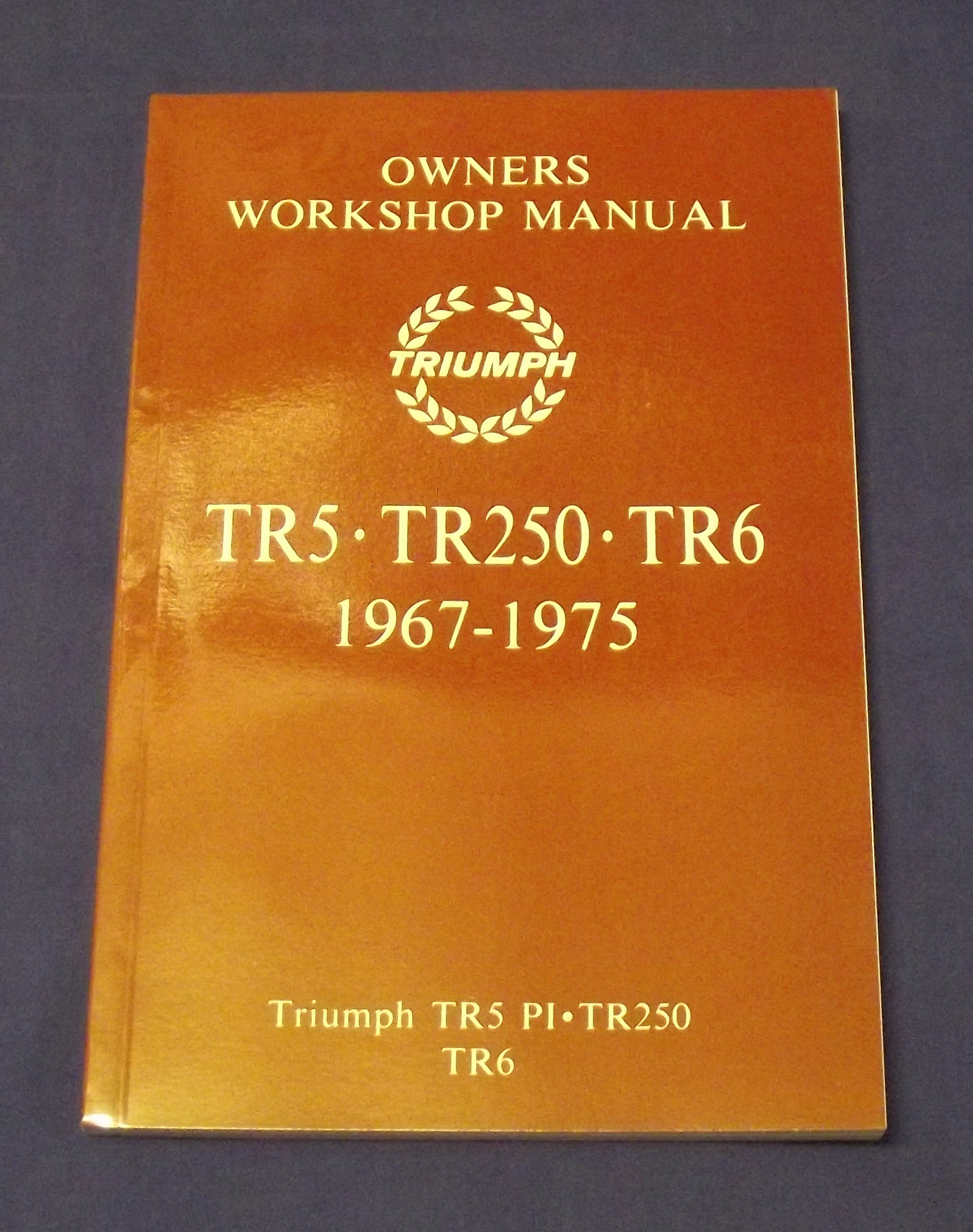 Manual owner w/shop TR5/6/250