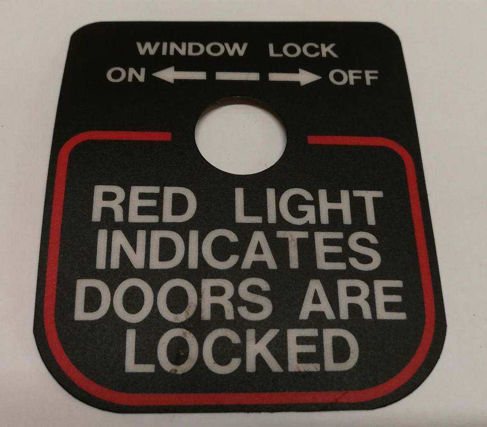 Door lock motion sticker