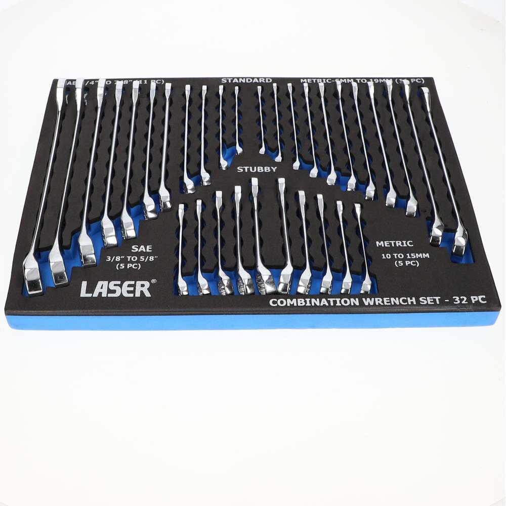 AF/METRIC COMBINATION SPANNER SET (32 PIECES) - 6L6795