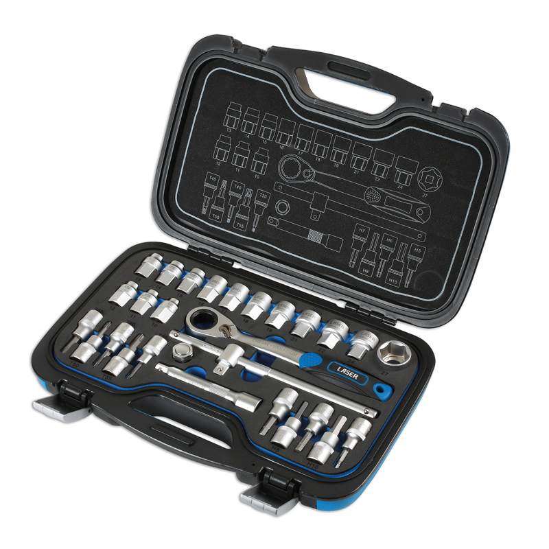 Go Thru Socket Set 1/2″D 28pc