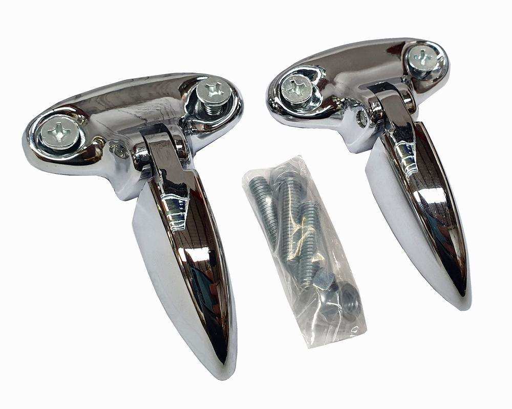 Hinge boot pair Mini (chrome) - BMB360040_50CP