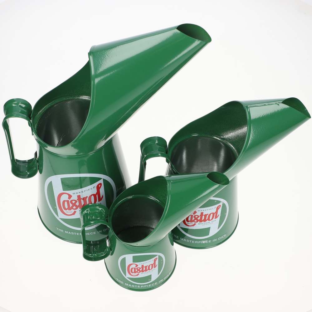 SET OF 3 CASTROL POURING OIL CANS - CASTROL_CAN_SET