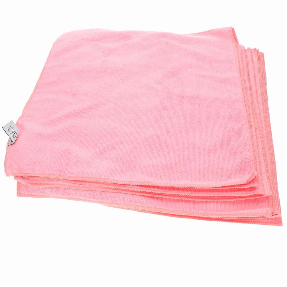 High Density MICROFIBRE CLOTHS (RED) - 40cm x 40cm pack of 10 - CONS895794