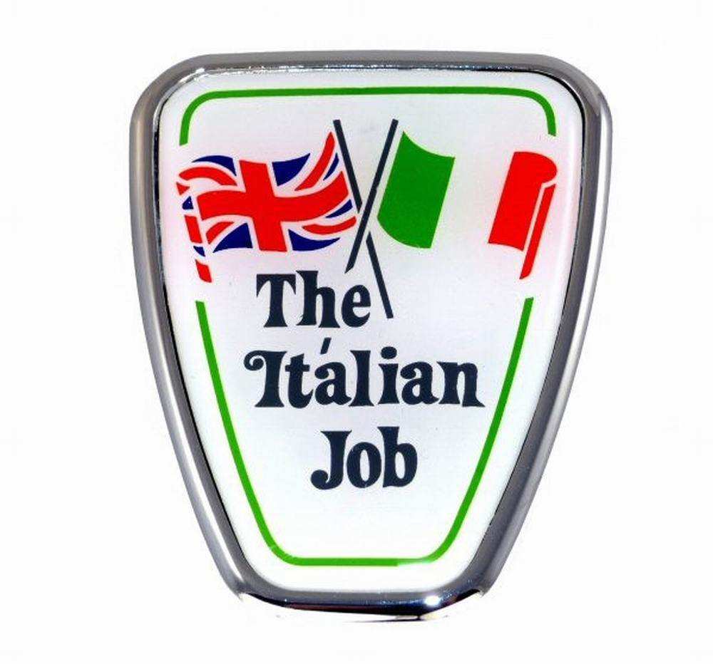 Badge Italian job bonnet Mini