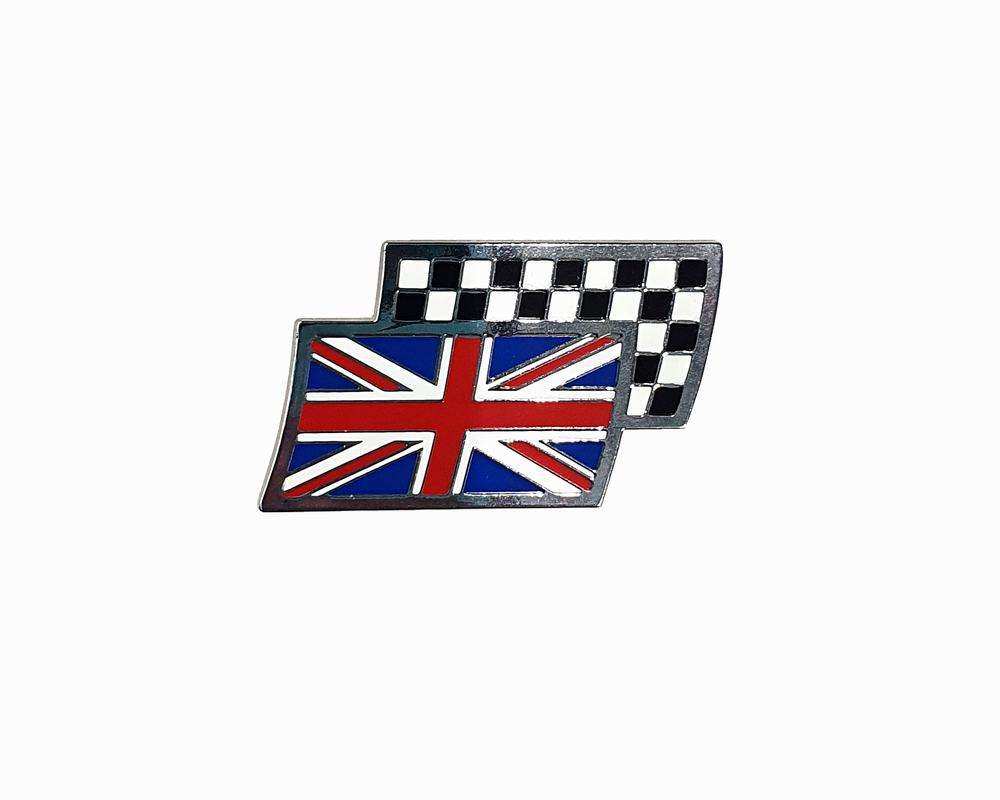 Badge – MG union x chequered flag