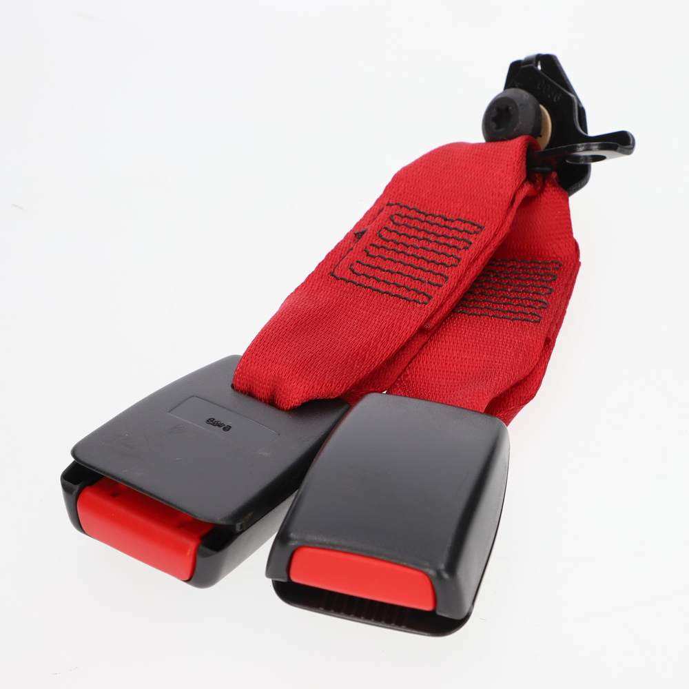 Seat belt assembly - double rear short end - Old Red