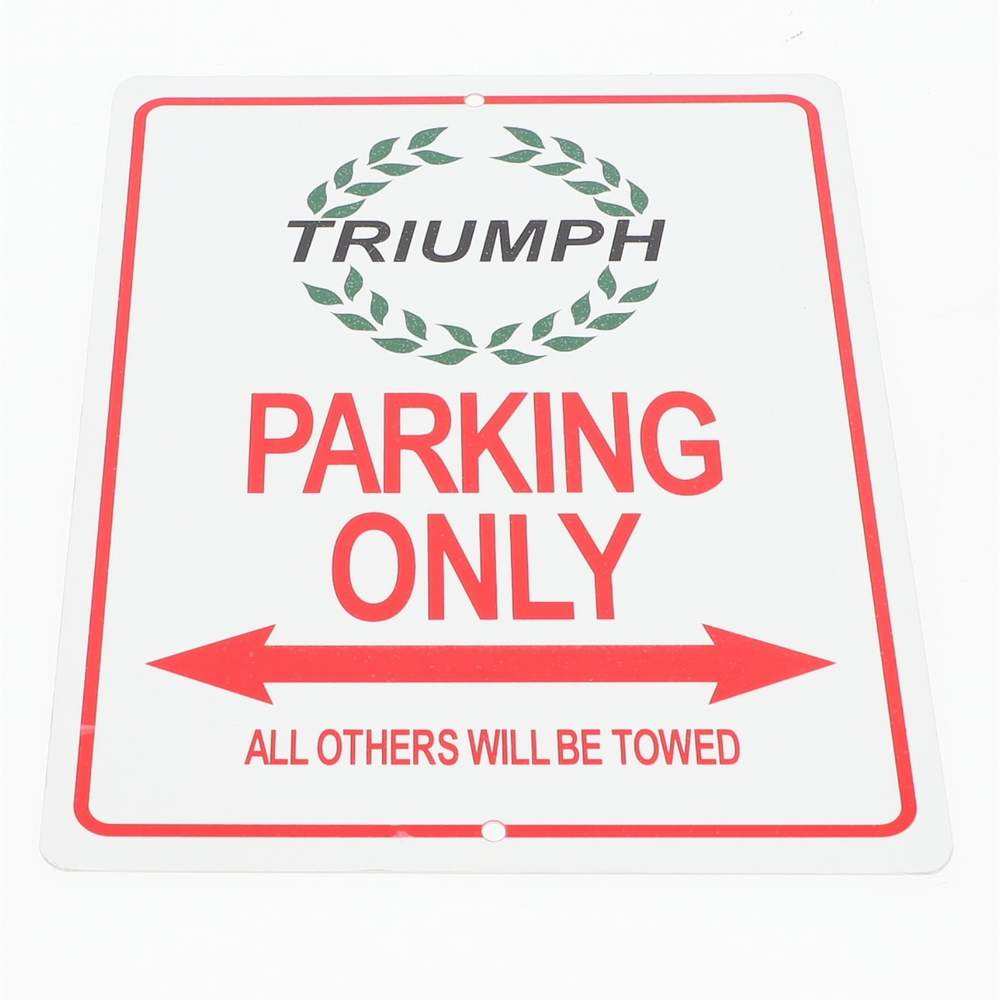 Sign Triumph wreath parking