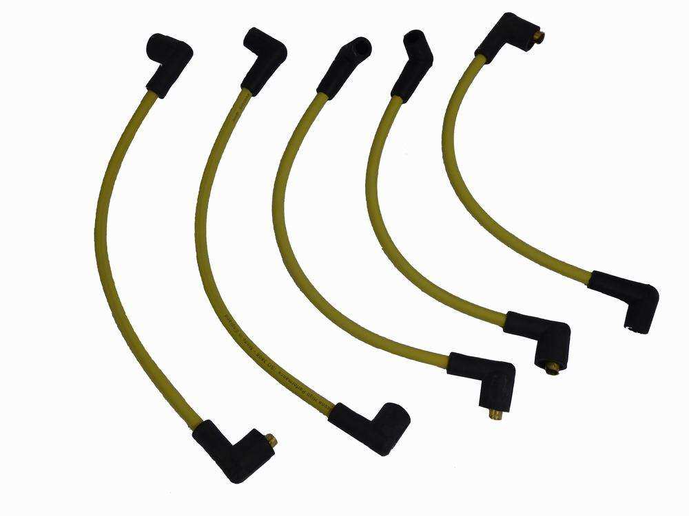 Ignition lead kit silicon 8mm MPI yellow