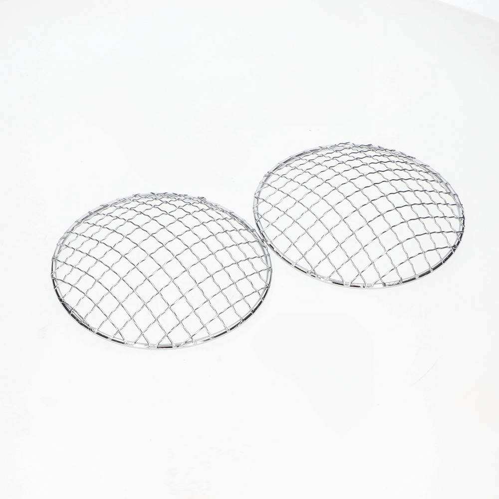 HEADLAMP STONE GUARD MESH 5-3/4 INCH - CHROME (PAIR) - HSG004