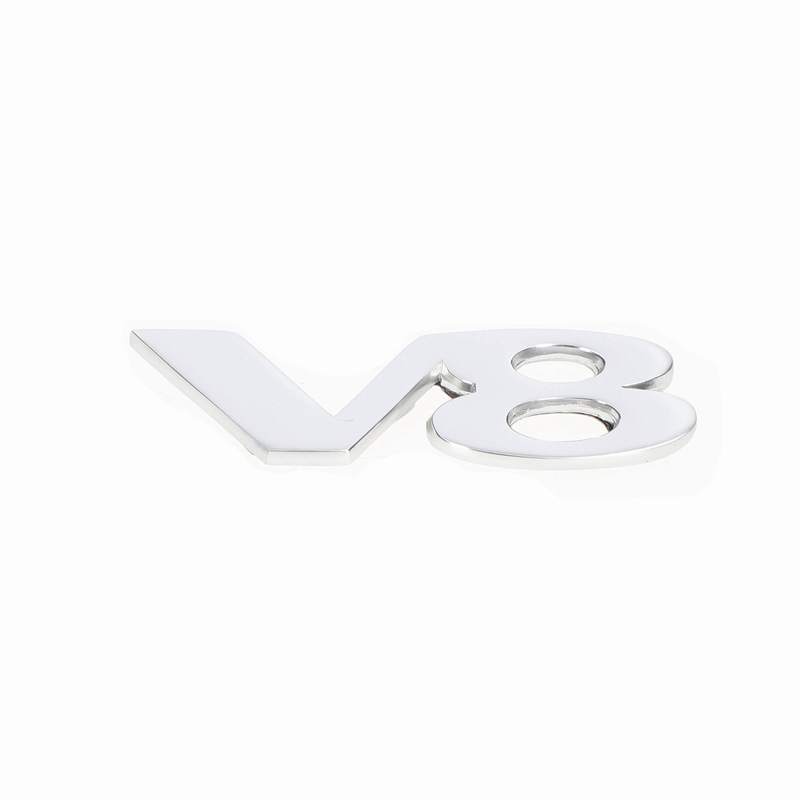 Badge V8 (silver)