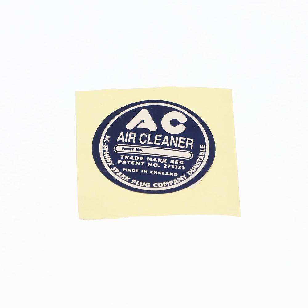 Label ac air cleaner