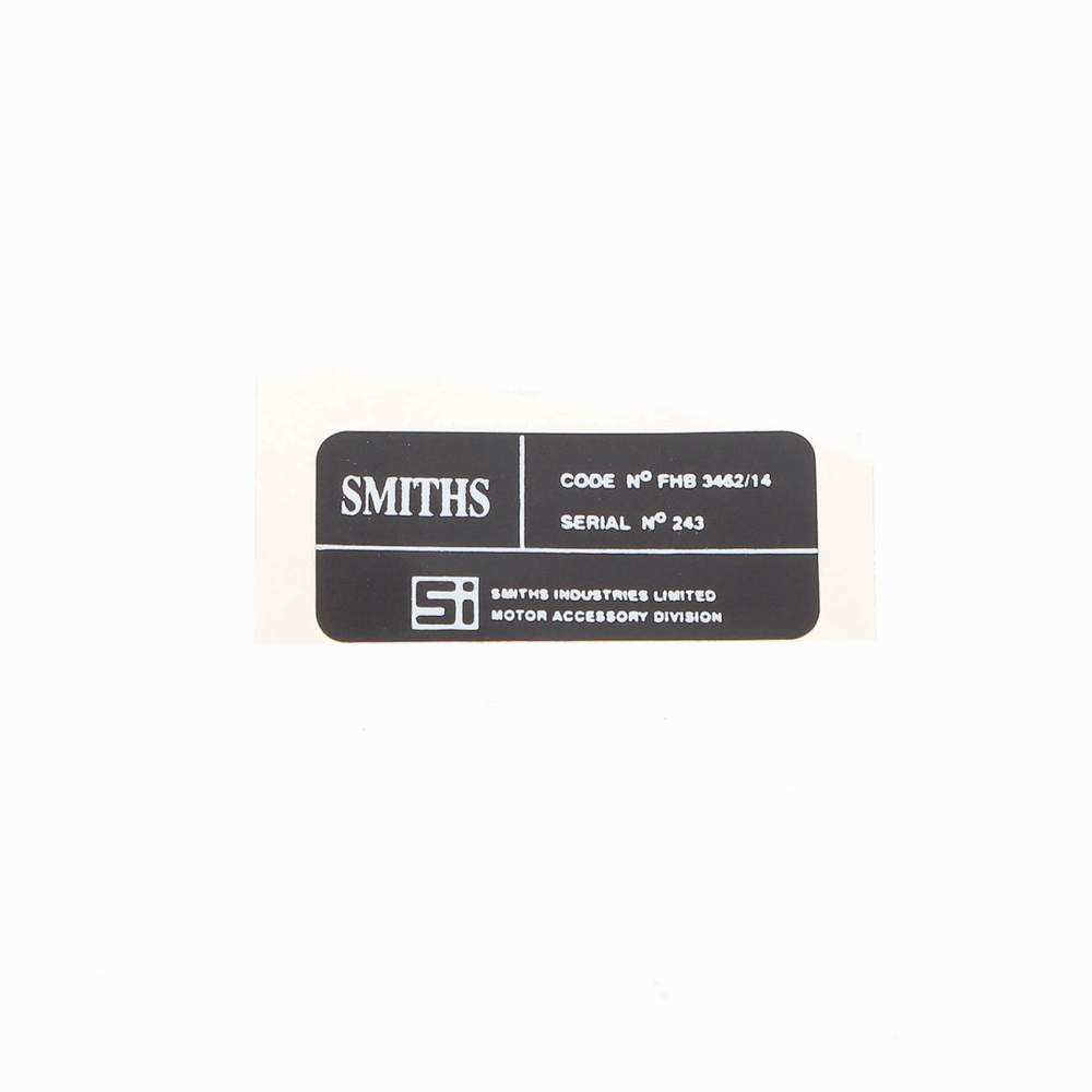 Label Smiths code fhb3462/14