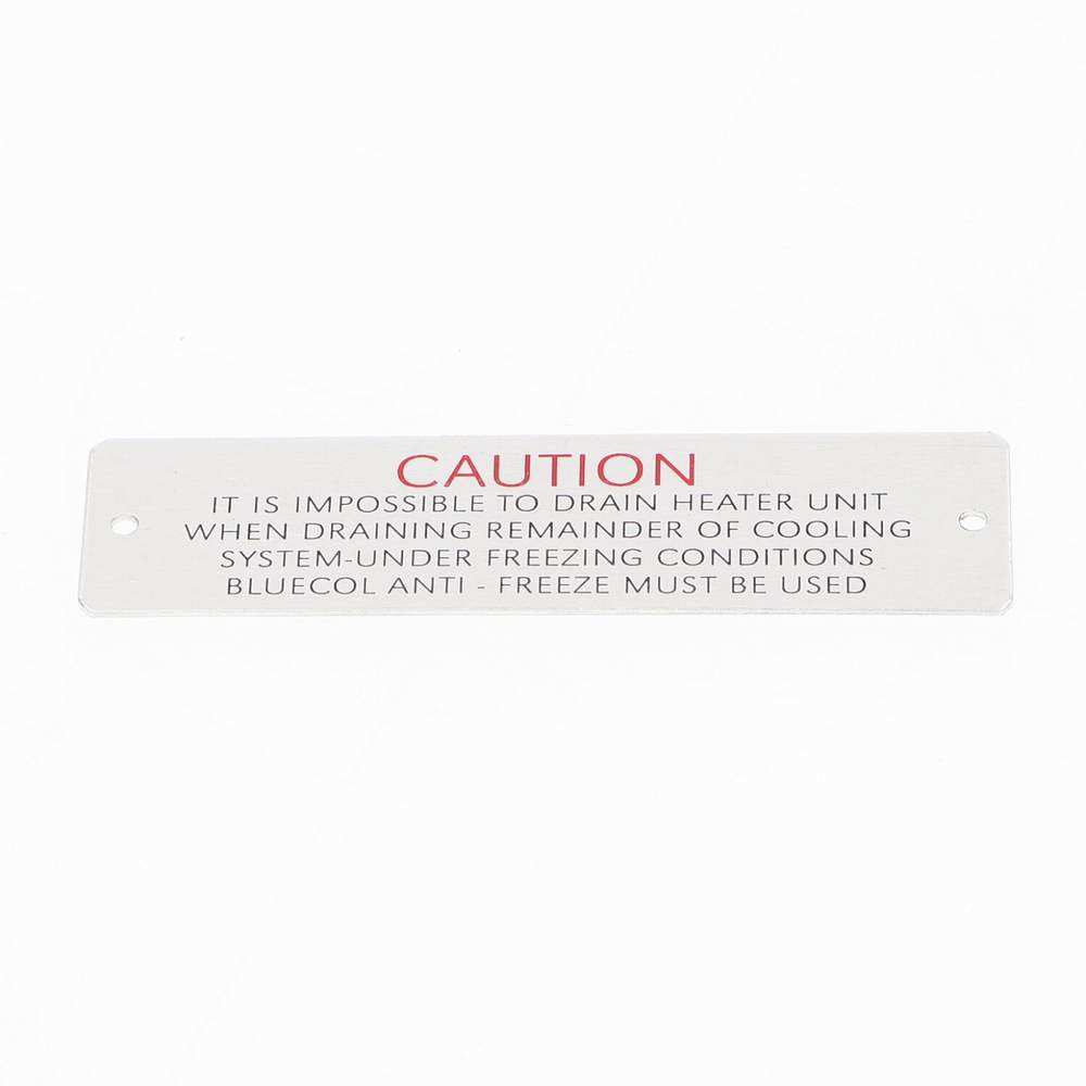 Plate caution heater