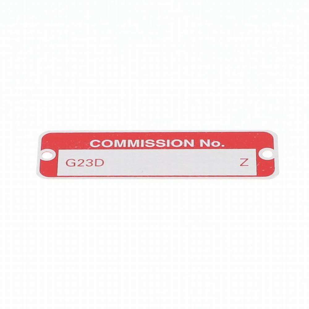 Plate commission BGT (g23d z)