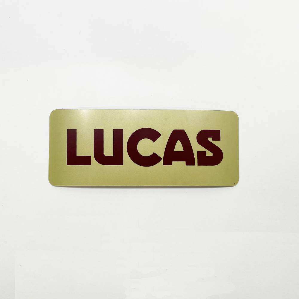 Label Lucas battery