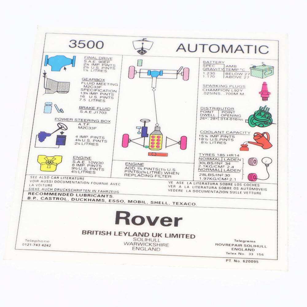 Label Rover 3500 auto