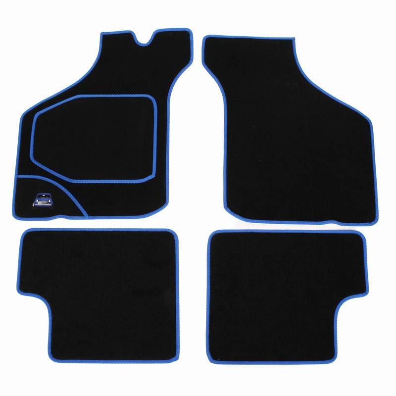 4 PIECE OVER MAT SET (LHD) BLUE EDGE