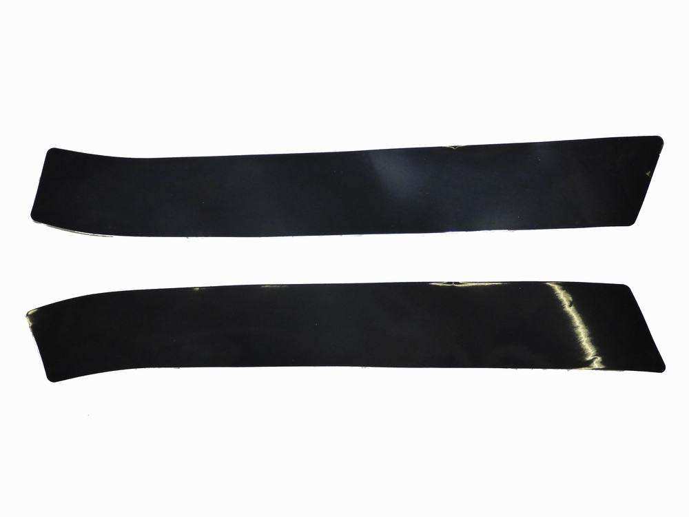 Bonnet stripes black (pair)