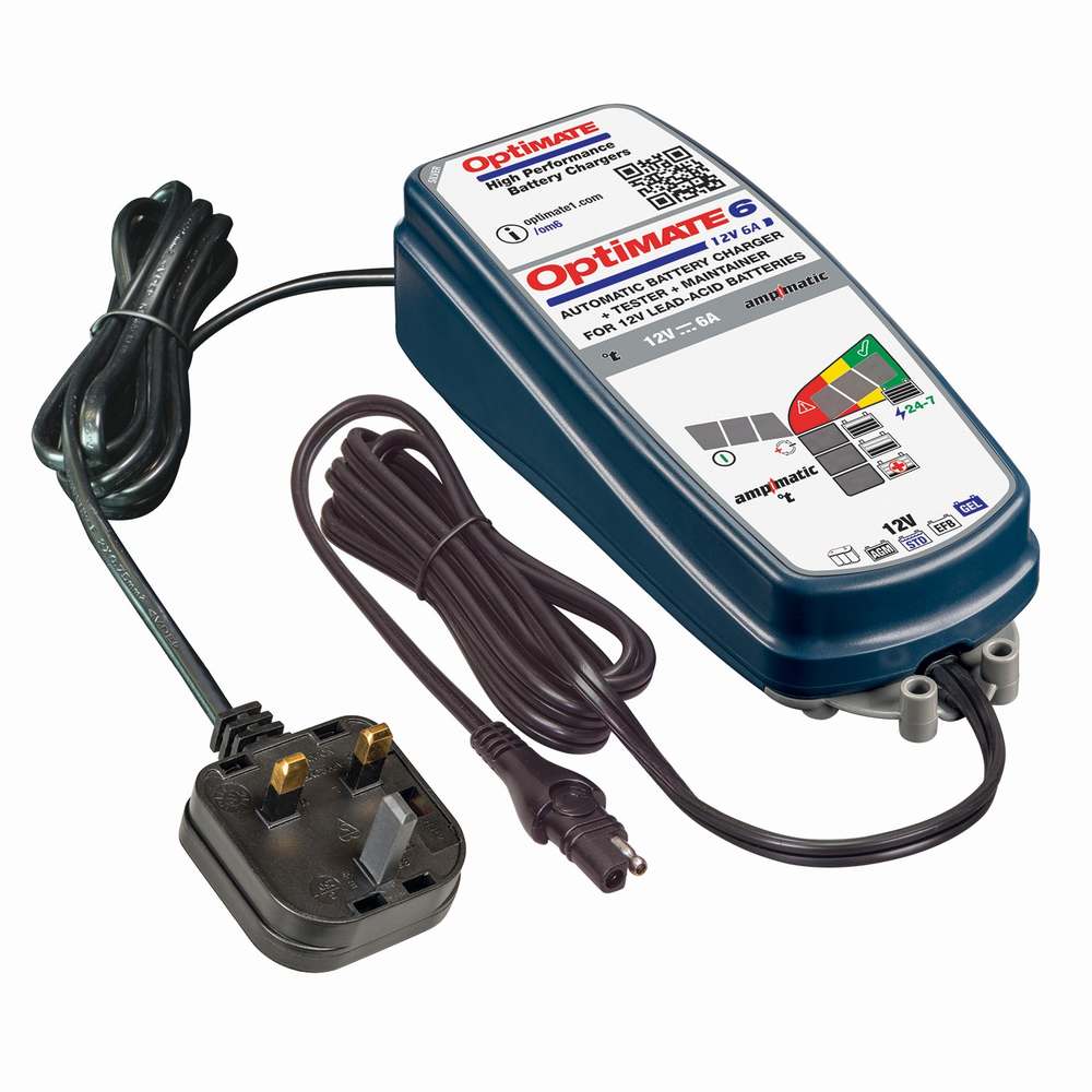 OPTIMATE 6 - 12V BATTERY CHARGER/OPTIMISER - OPT6-6A