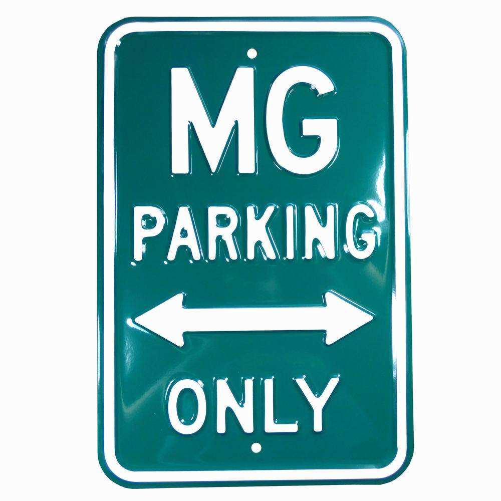 Sign MG parking large green