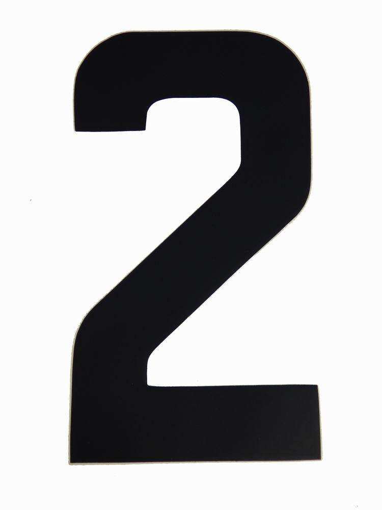 Race number s/a black two