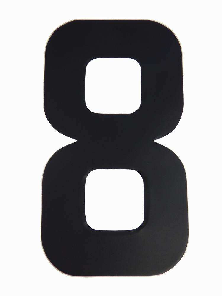 Race number s/a black eight