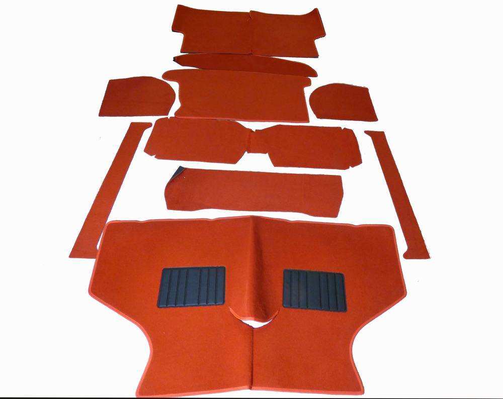 Carpet set de lux 10 piece all red Mini
