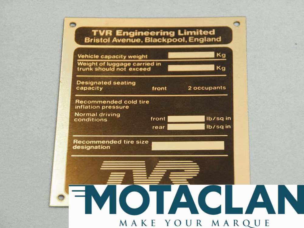 Decal Conformity - TVR_125U_184A