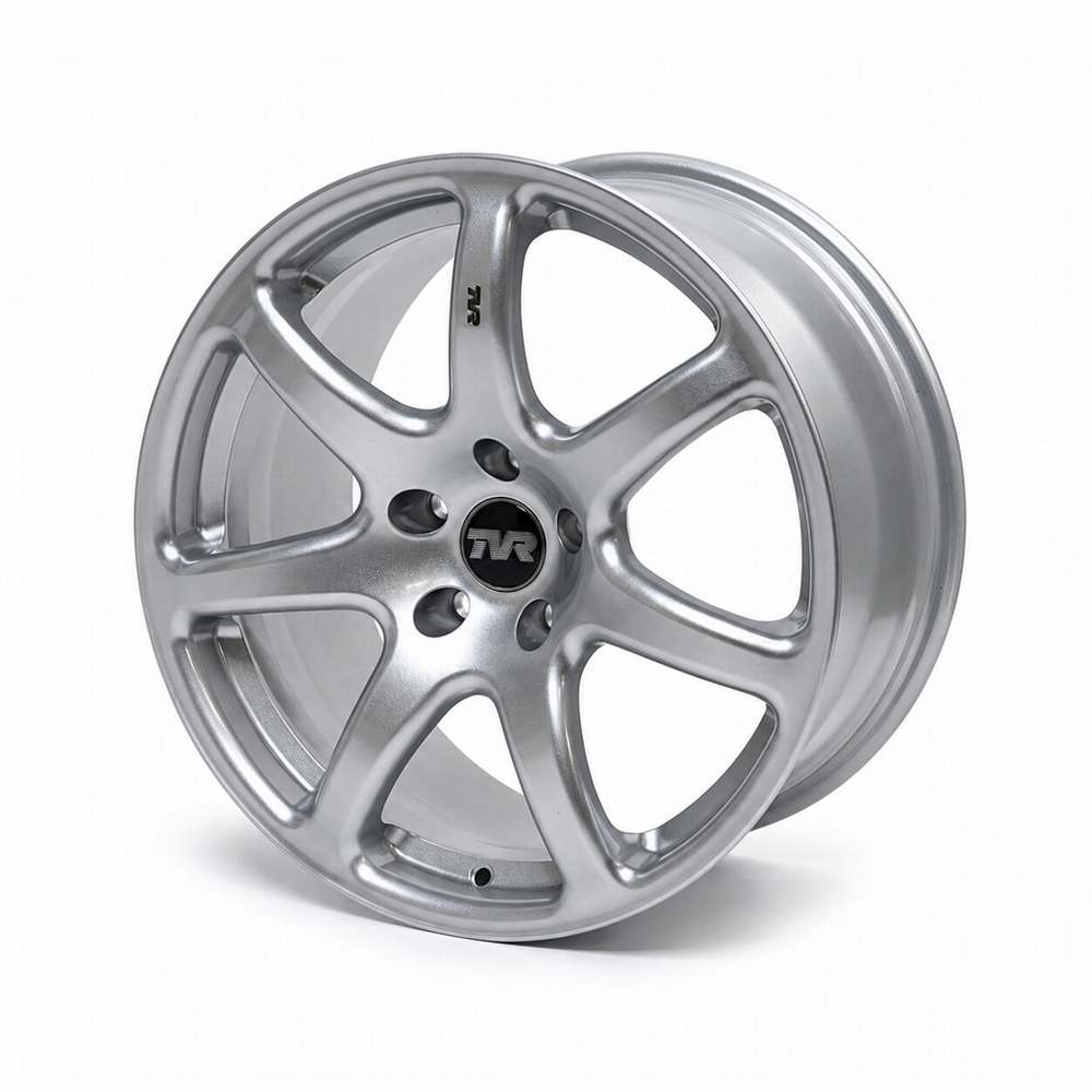 18" Silver Spider alloy wheel Set, British made and exclusive to Motaclan. 5 Stud, Forged with Correct offset - TVR_G18_SPIDER_SIL