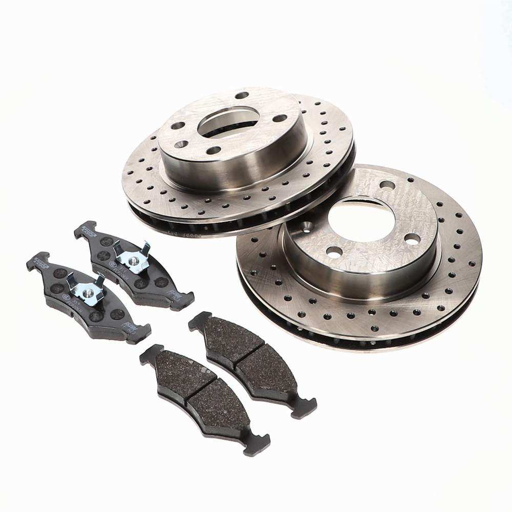 Brake Disc & Pad Kit Front Performance Griffith 400/Chimaera/V8S - TVR_J0001_PERFFR_KIT