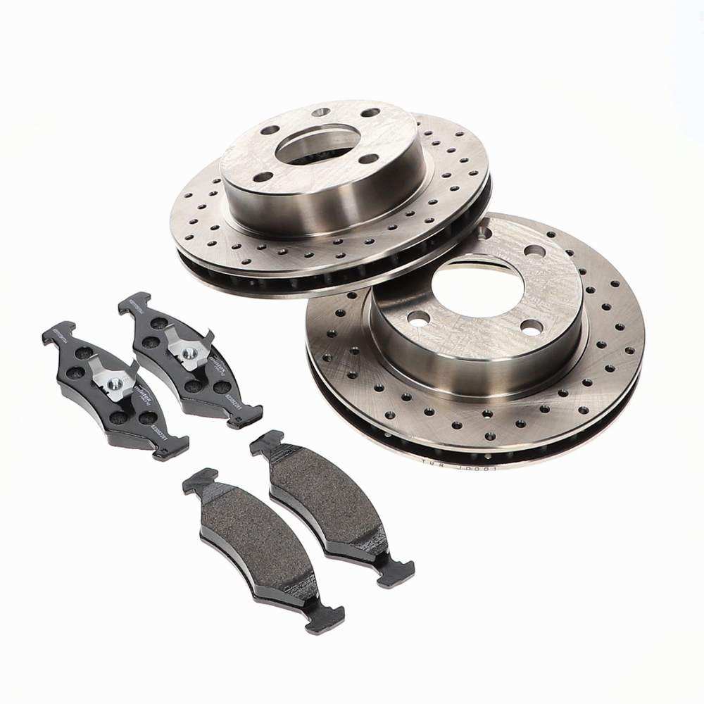 Brake Disc & Pad Kit Front Premium Griffith 400/Chimaera/V8S - TVR_J0001_PREMFR_KIT