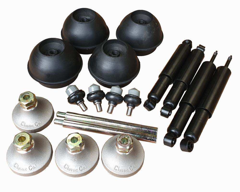 Adjustable full suspension kit inc cones & shock absorbers