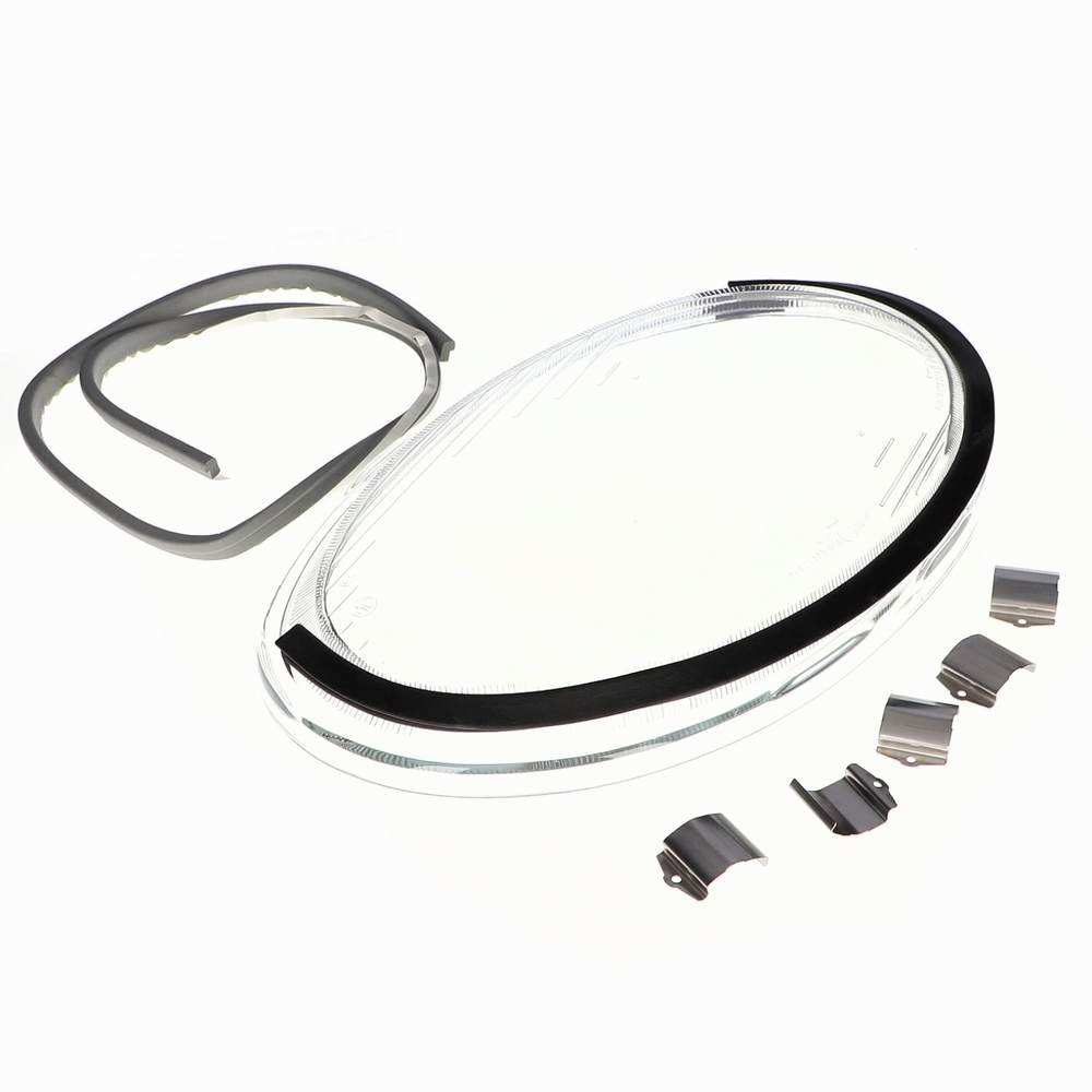 Kit – headlamp lens gasket & clips – RH except Trophy
