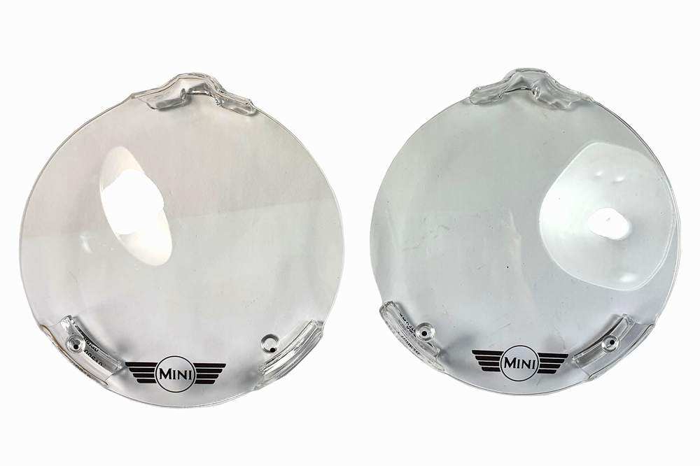 Genuine Classic Mini Logo Front Fog Lamp Covers – Pair