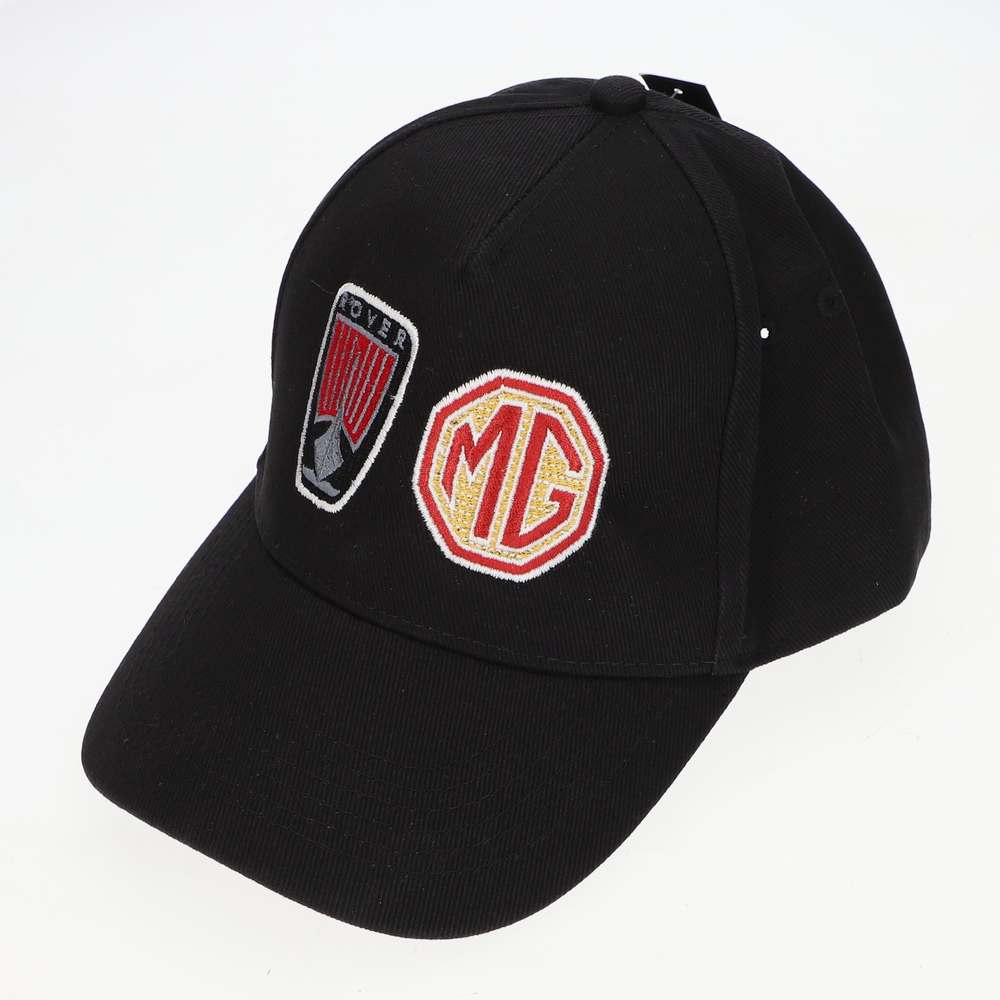 MG ROVER BLACK BASEBALL CAP WITH EMBROIDERED MG & ROVER LOGOS - ZUA001500