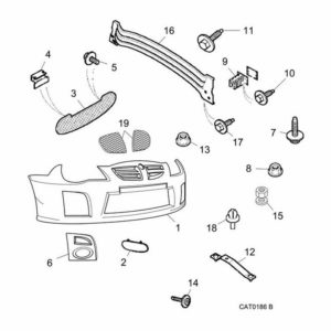 Front Bumper & Fittings-From (V) 5D779021