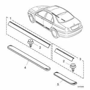 Rover 75 / MG ZT & ZT-T Interior / Trim Floor Fittings