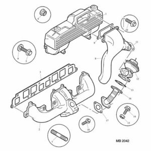 Inlet/Exhaust Manifold-Mechanical Fuel Injection