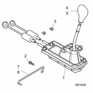 Rover 75 / MG ZT & ZT-T Gearbox-Manual Selector Mechanism-External - To (V) 4D307060