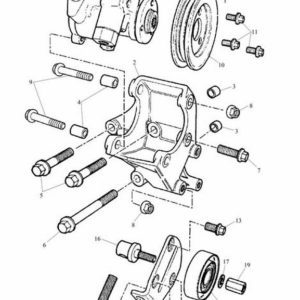 Power Steering Pump-Petrol-Manual Tensioner