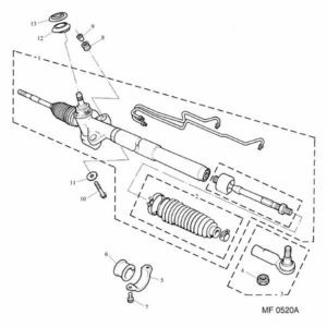 Steering Rack - Power Assisted - LHD - From (V)471565