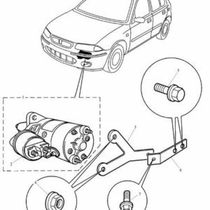 Starter Motor - 1100/1400/1600 Manual