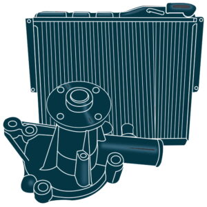 MG RV8 Cooling System Parts