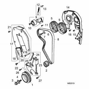 MGF TF Engine Components